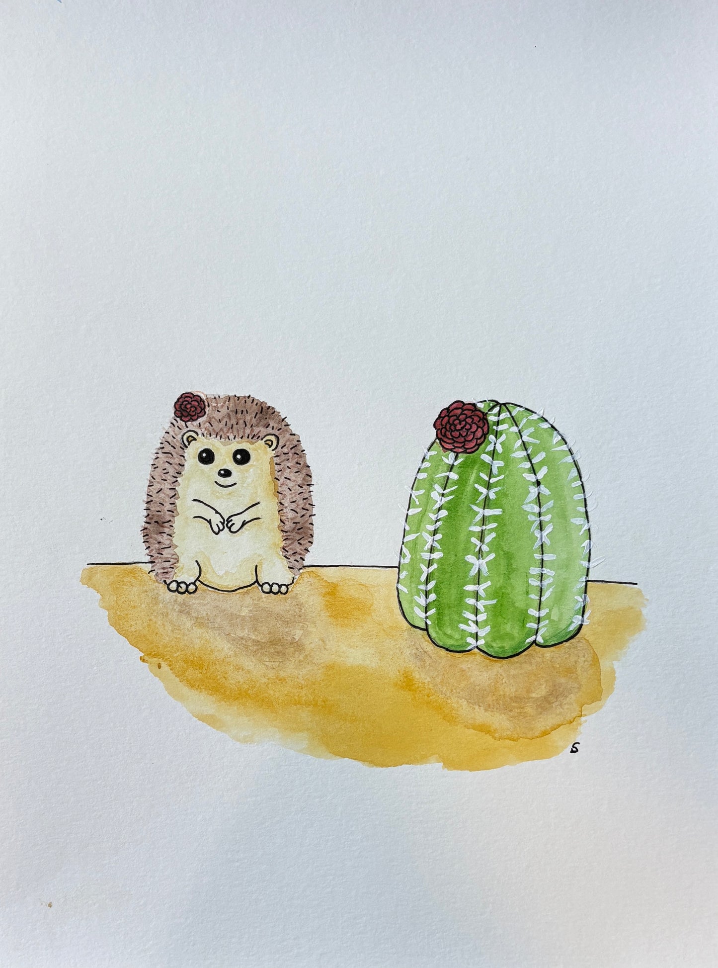 Original painting- Spiky Friends