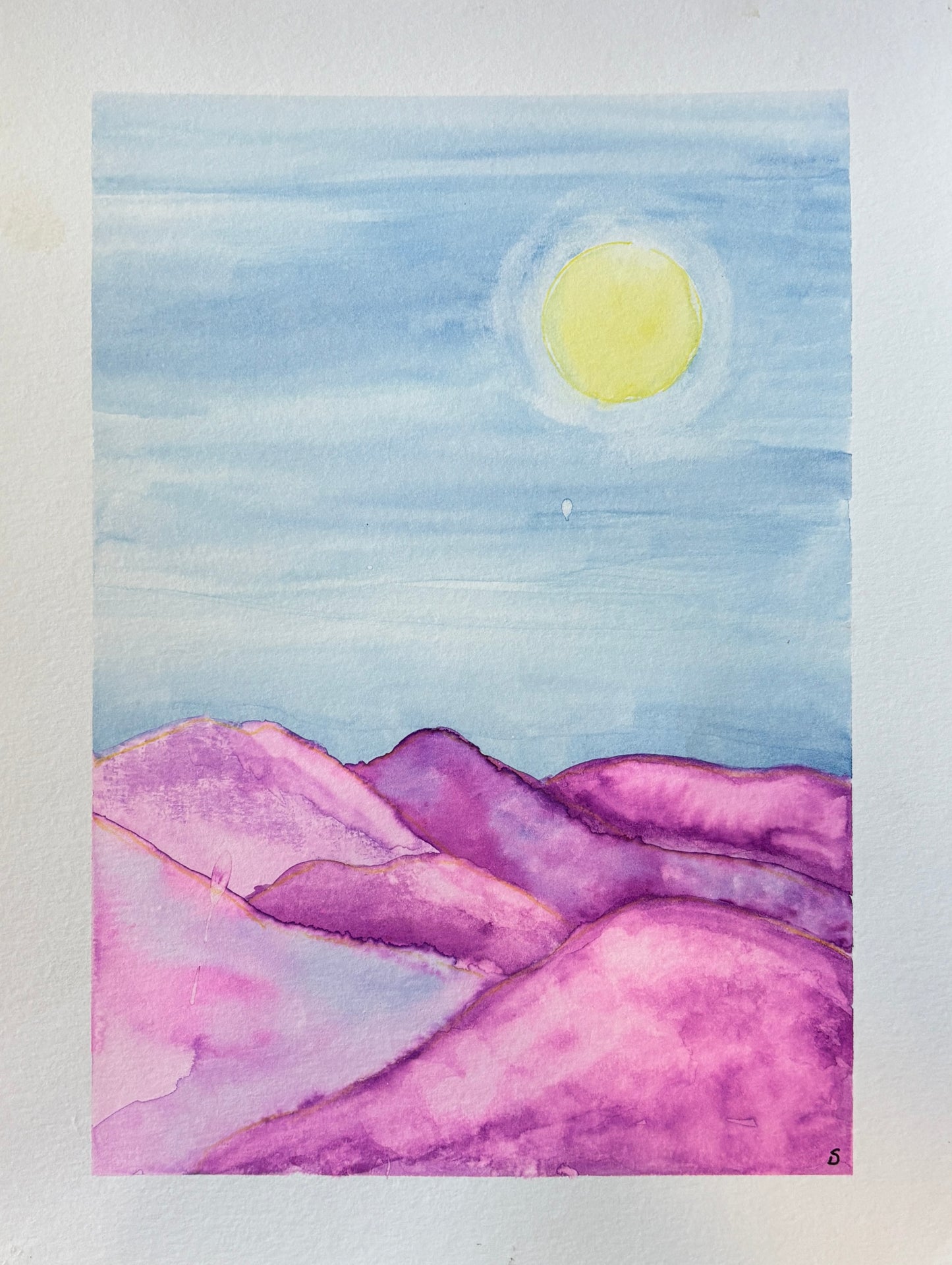 Original painting- Purple Mountains