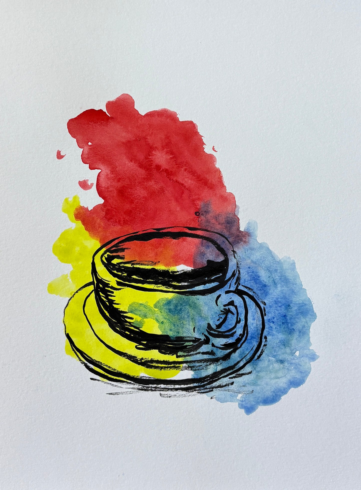 Original painting- Coffee Splash