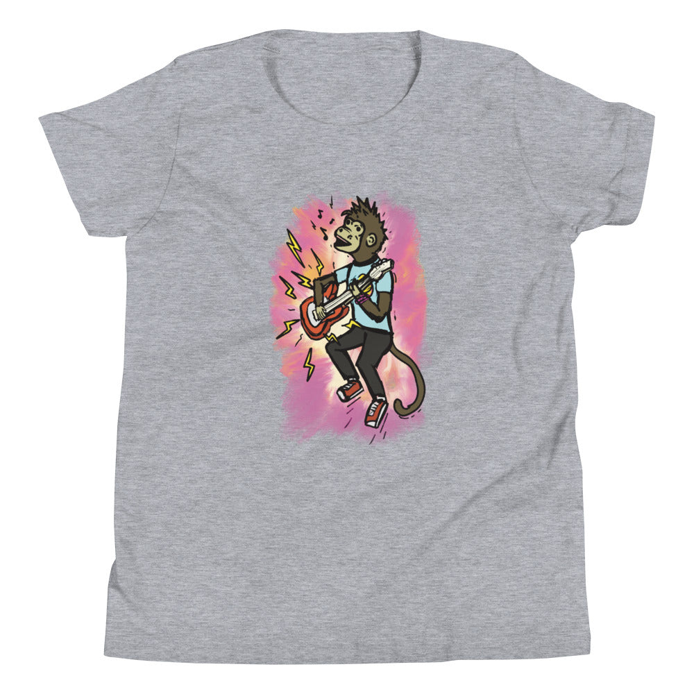 Youth Short Sleeve T-Shirt- Rock n Roll Monkey