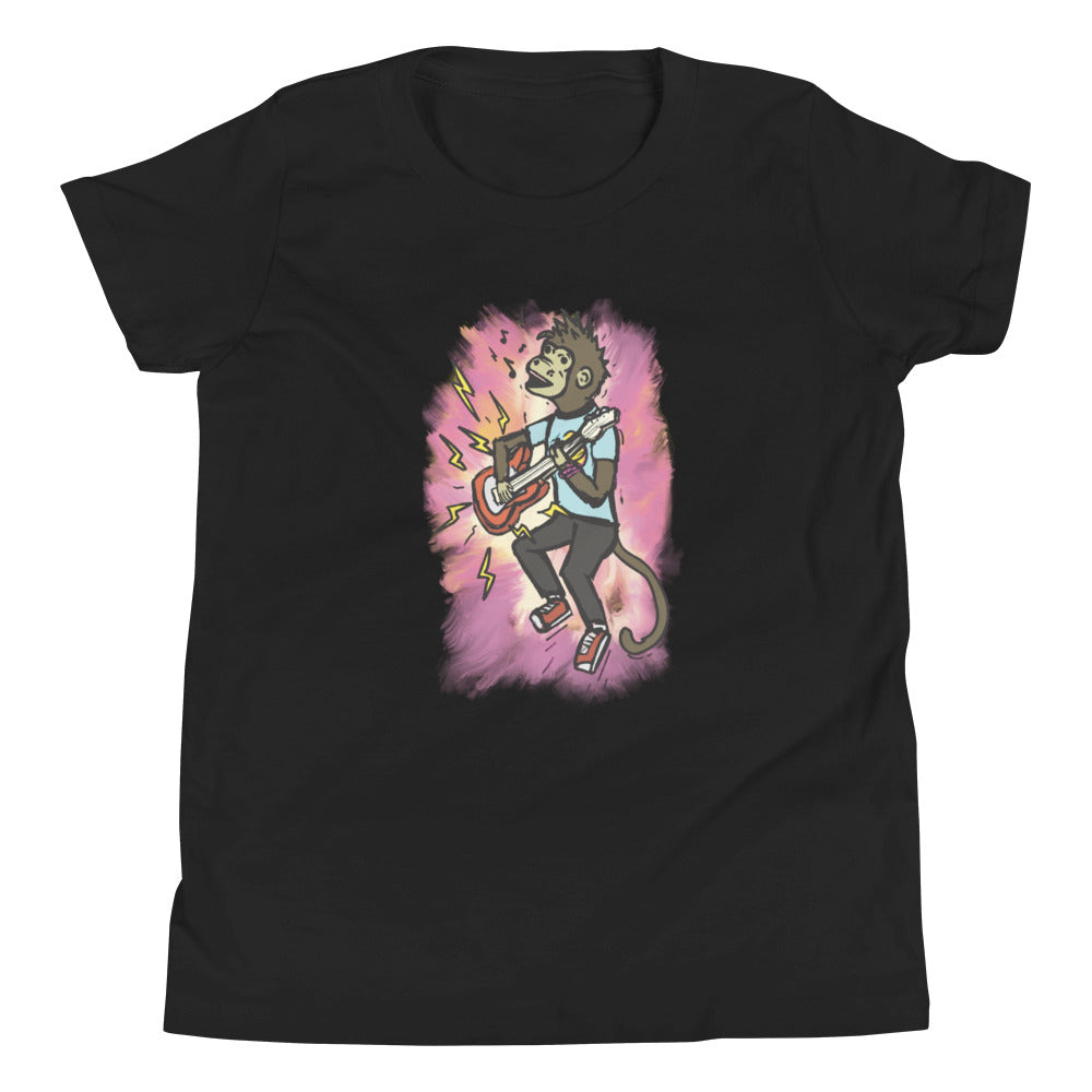 Youth Short Sleeve T-Shirt- Rock n Roll Monkey