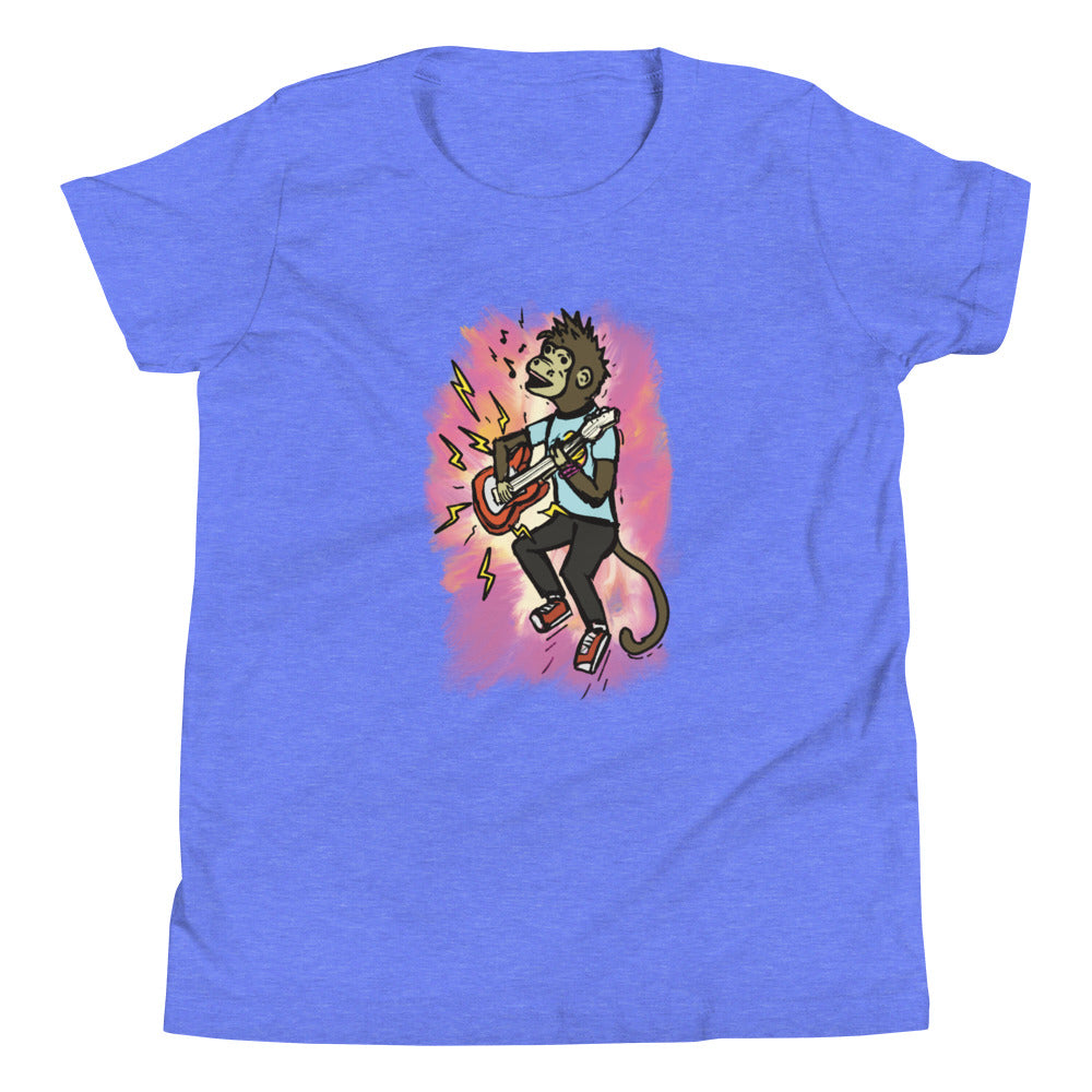 Youth Short Sleeve T-Shirt- Rock n Roll Monkey