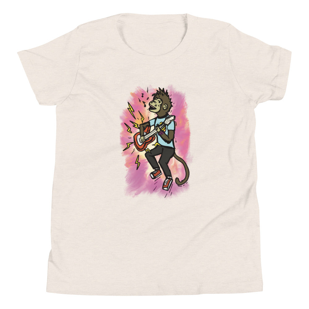 Youth Short Sleeve T-Shirt- Rock n Roll Monkey