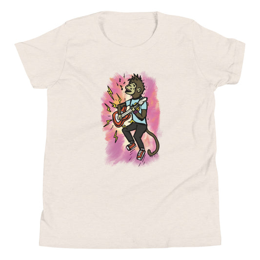 Youth Short Sleeve T-Shirt- Rock n Roll Monkey