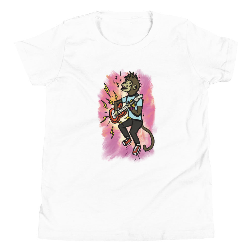 Youth Short Sleeve T-Shirt- Rock n Roll Monkey